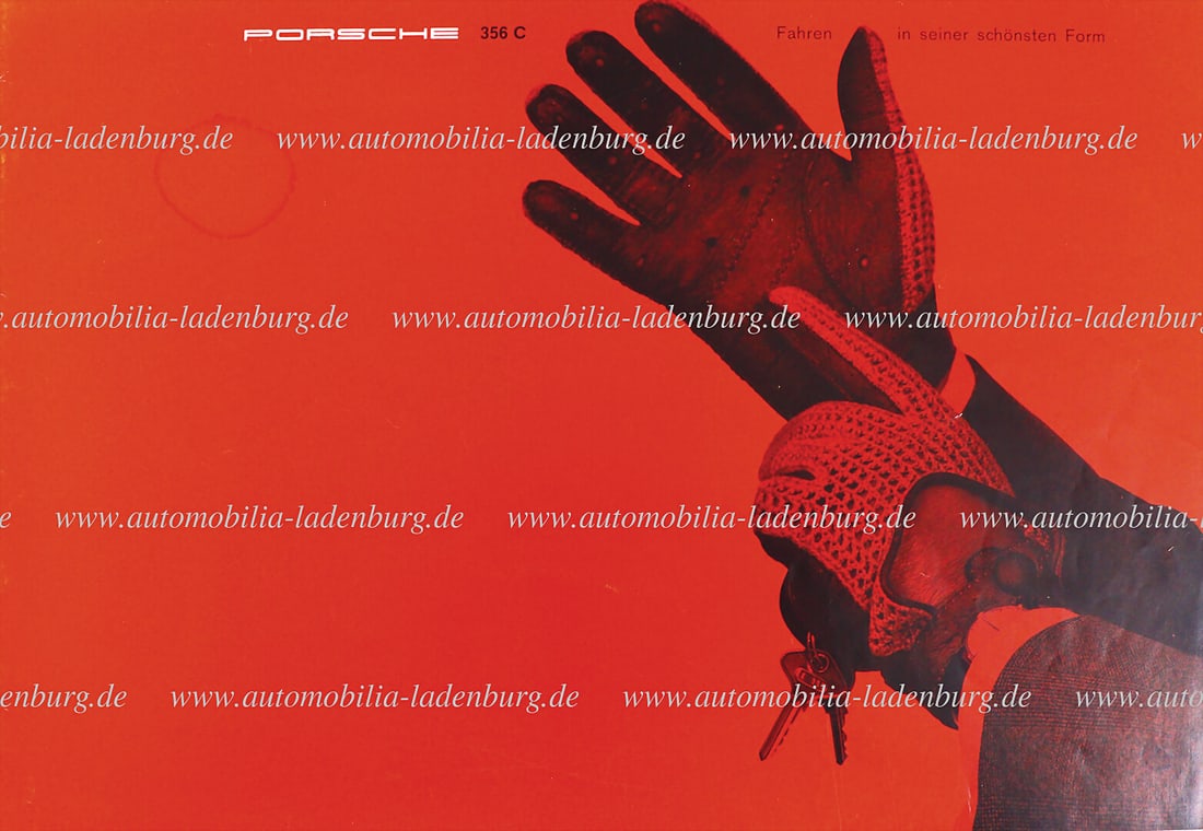 PORSCHE 1963, folding brochure Porsche 356C "Fahren in seiner schönsten Form" Coupe/ Cabriolet/ (1 of 1)
