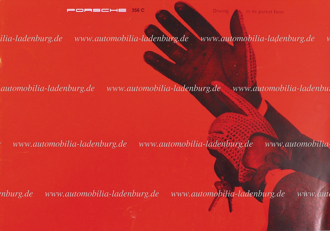 PORSCHE 1963, folding brochure Porsche 356C "Driving in its purest form" Coupe/ Cabriolet/ Hardtop, (1 of 1)