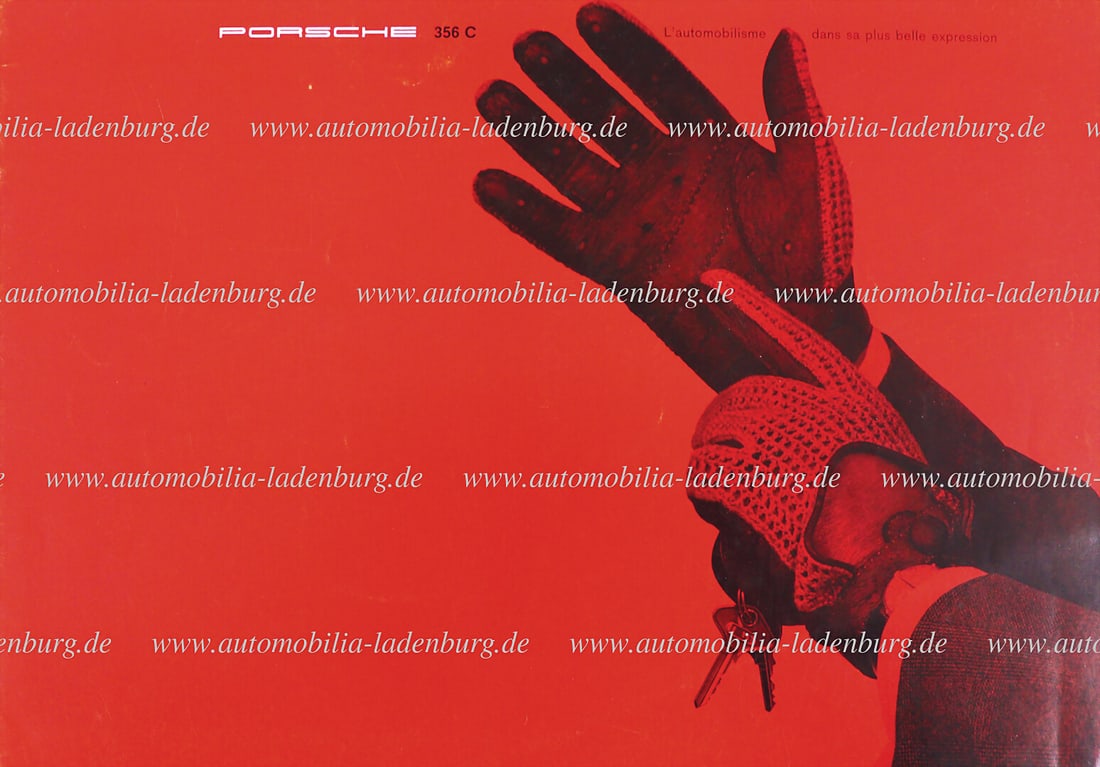 PORSCHE 1963, fold-out brochure Porsche 356C "L`automobilisme dans sa plus belle expression" Coupe/: PORSCHE 1963, fold-out brochure Porsche 356C "L`automobilisme dans sa plus belle expression" Coupe/ Cabriolet/ Hardtop, (W22f 10 M 9.63 G), 12 pages French text, slight signs of usage German Descripti