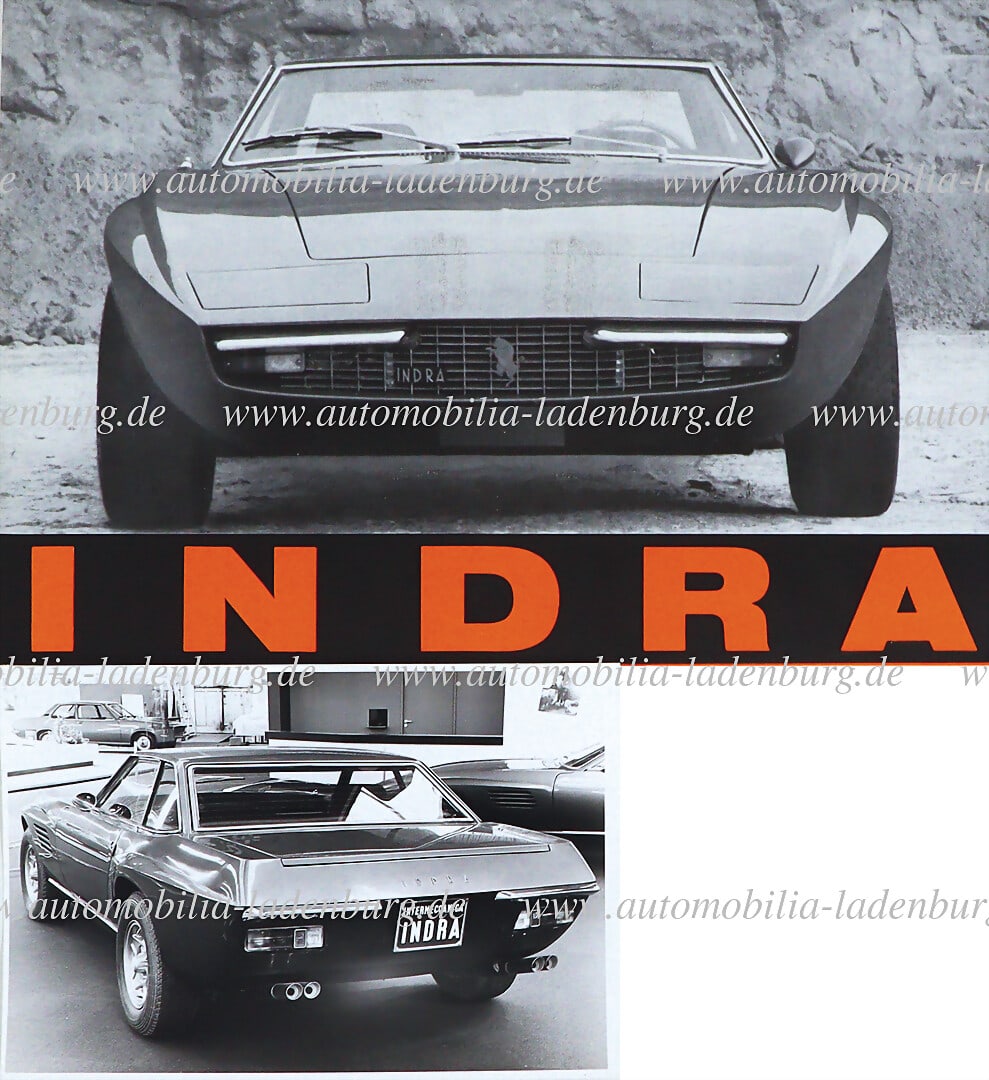 INDRA Mixed lot including folding brochure Indra, 4 pages German text, plus original b/w photo Indra (1 of 2)