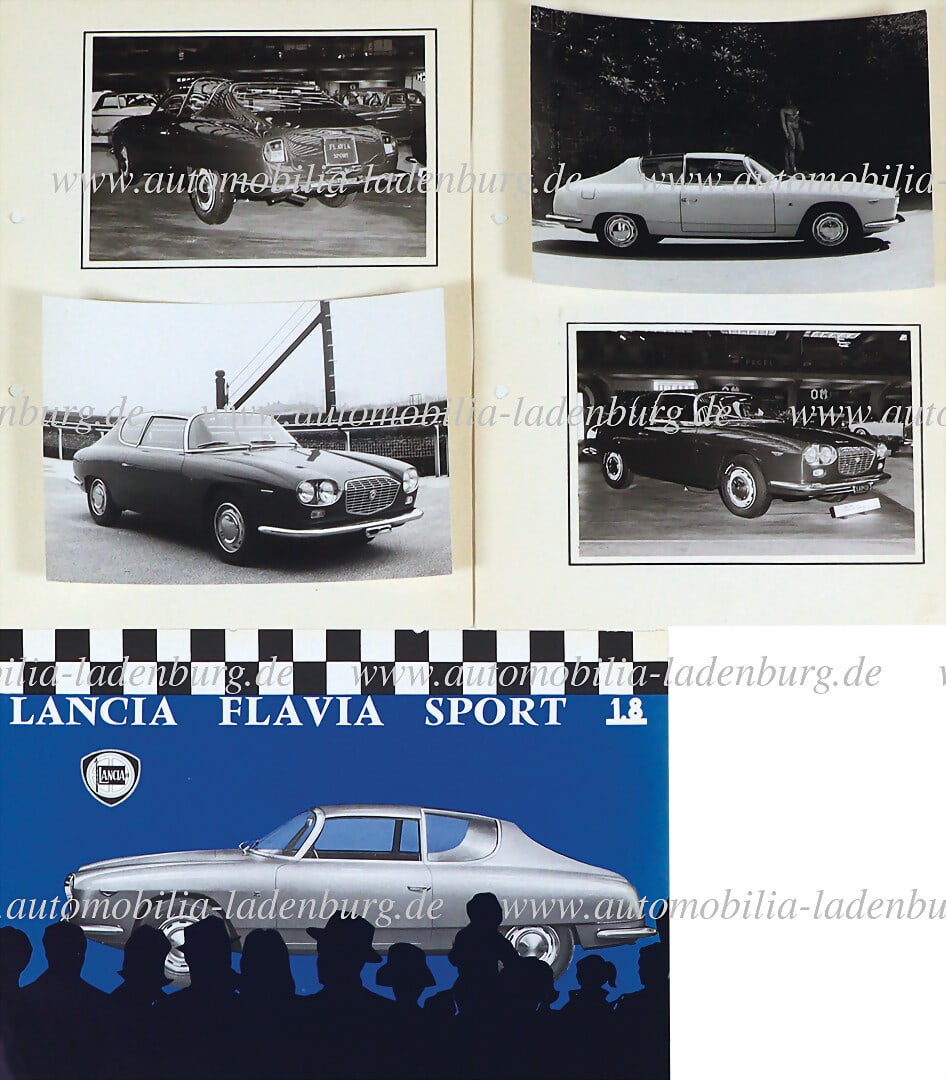 LANCIA Mixed lot including one-sheet brochure Lancia Flavia Sport 1.8, ital. text, plus 4 original (1 of 1)