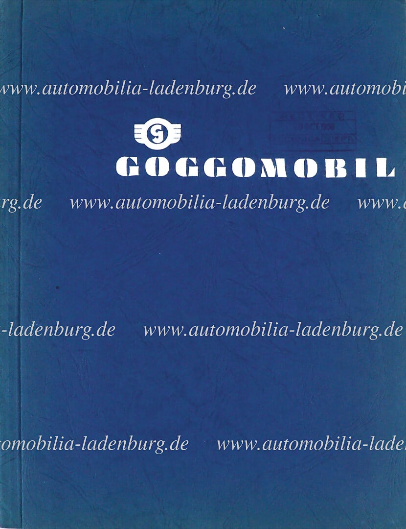 GOGGOMOBIL 1958, press kit Goggomobil 700, inside with 9 sales brochures, and 3 original b/w press (1 of 2)
