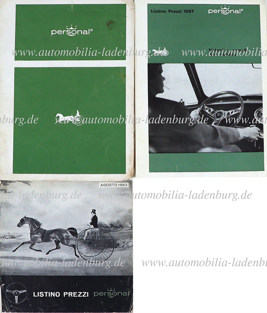 PERSONNEL 1967, press kit Personal steering wheels, inside with price list steering wheels for (1 of 1)