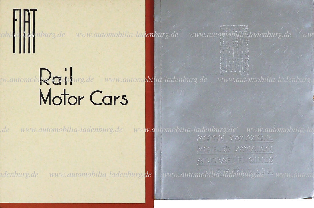 FIAT Mixed lot of 2 pieces, including sales catalog Fiat aircraft engines, in four languages, plus (1 of 1)