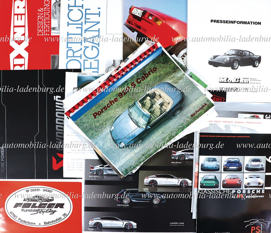 PORSCHE Collection of more than 30 sales brochures Porsche Tuning / Conversions / Replicas, (1 of 1)