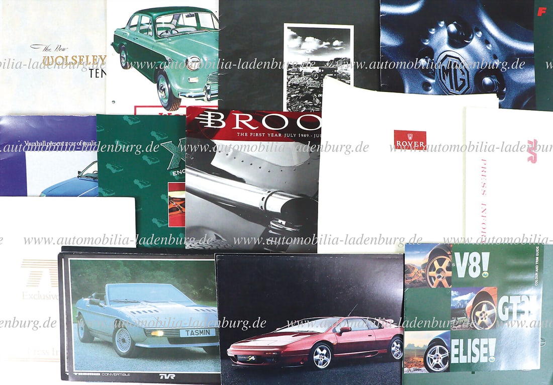 Large collection of more than 100 sales brochures of British manufacturers 30s-90s, including e.g. (1 of 1)