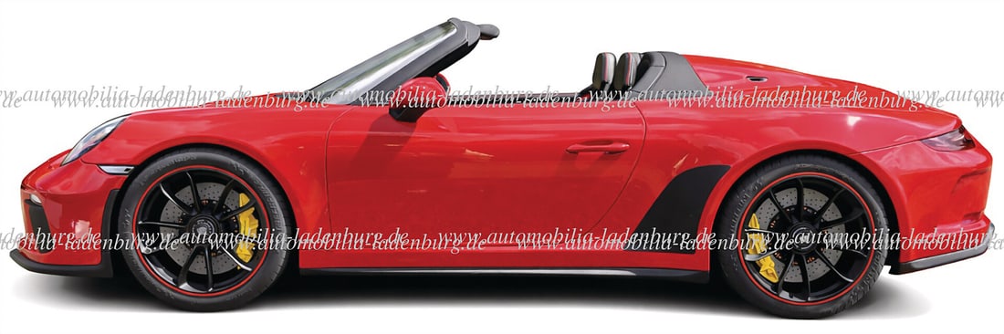 PORSCHE Beautiful handcrafted model Porsche 911 991.2 Speedster, Indian red, scale 1:8, limited (1 of 9)