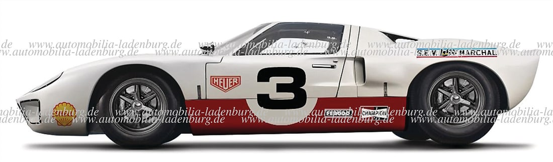 FORD Beautiful handcrafted model Ford GT 40 "Eric Dean Design", scale 1:8, the model is offered with (1 of 8)