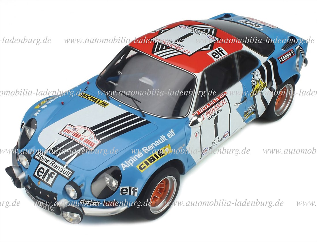 ALPINE Beautiful handcrafted model Alpine A110 n° 1 winner Tour de Corse 1973 by Jean-Pierre (1 of 6)