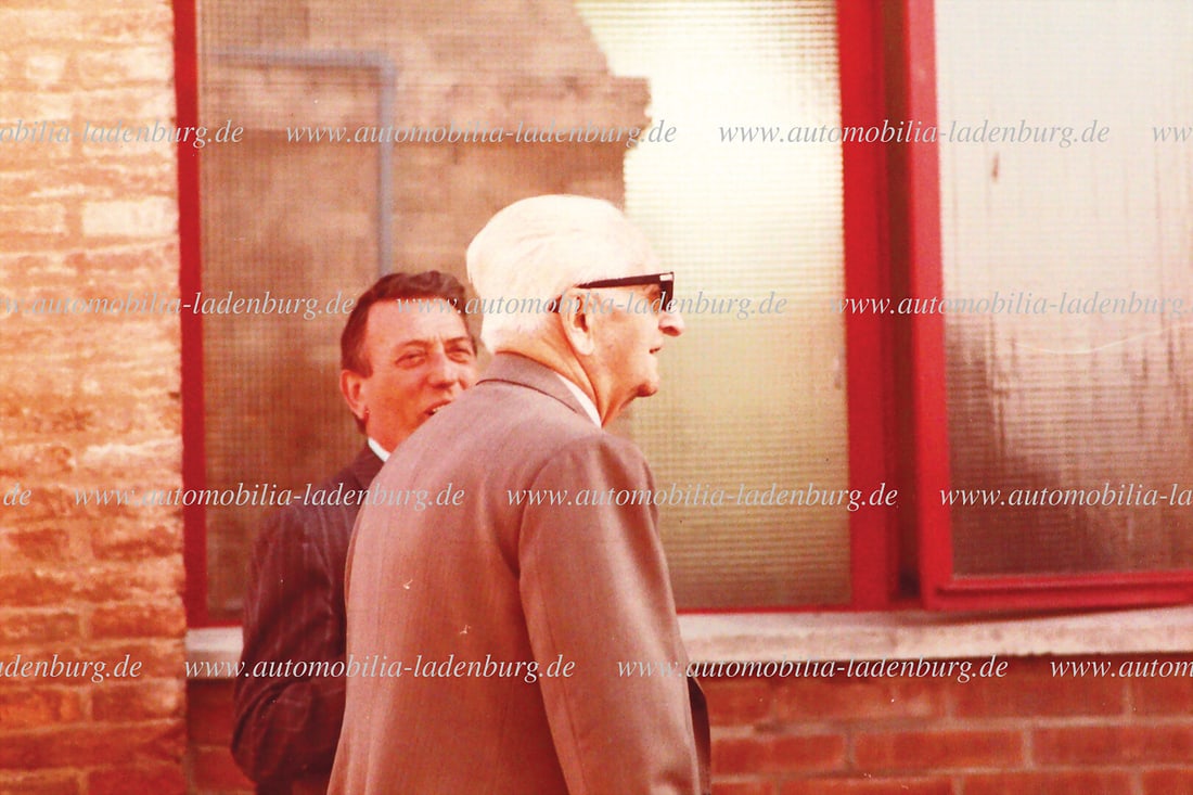 FERRARI Test track Fiorano 1979, original color photograph, Enzo Ferrari and Sergio Scaglietti on (1 of 2)