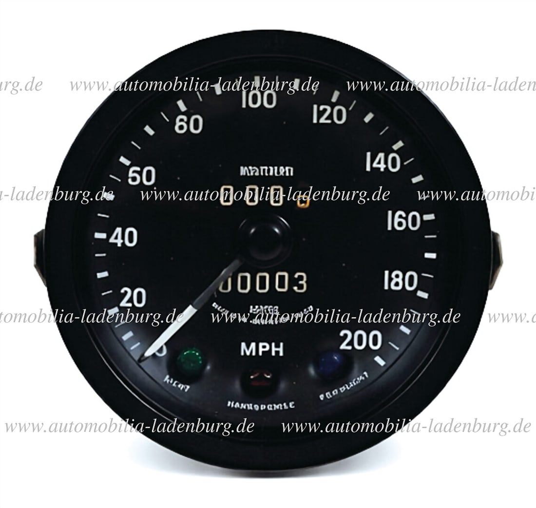 MONTEVERDI original Smiths speedometer for Monteverdi 375 and Hai, up to 200MPH, NOS, very good (1 of 2)