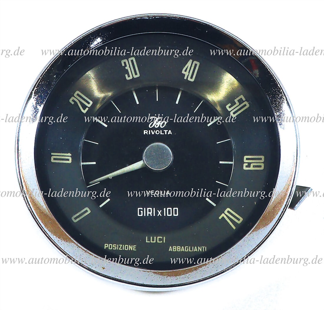ISO RIVOLTA original Veglia rev counter ISO Rivolta GT, used, optically good condition German (1 of 2)