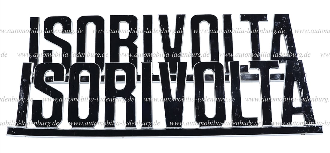 ISO RIVOLTA two original type emblems "ISO RIVOLTA" (no new production) NOS, slight signs of storage (1 of 1)