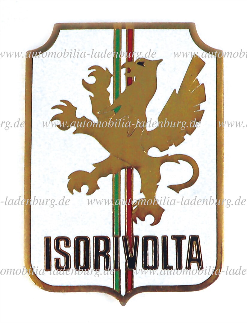 ISO RIVOLTA Original hood emblem, late version, NOS German Description ISO RIVOLTA Original (1 of 1)