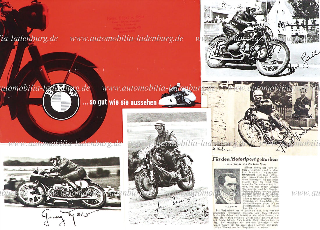 Mixed lot including folding brochure BMW "... as good as they look", inside R27, R50, R50S, R60, (1 of 1)