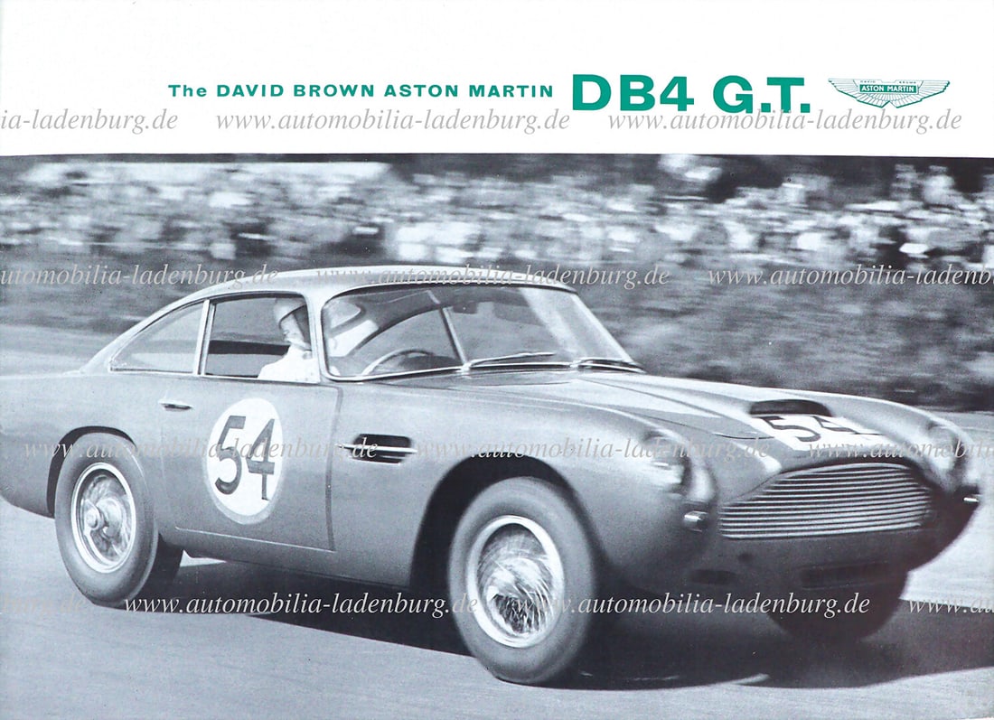 ASTON MARTIN 1961, folding brochure "The David Brown Aston Martin DB4 GT" (500/3.61), 4 pages, (1 of 1)