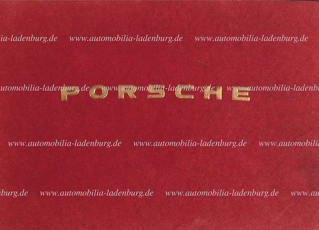 PORSCHE 1952, operating instructions Porsche 356, English text, good condition German Description (1 of 1)