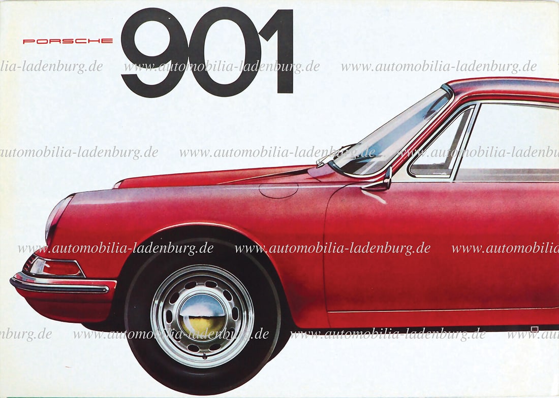 PORSCHE 1963, folding brochure (W221 10.63 Gl.), Porsche 901, 8 pages German text, good condition (1 of 1)
