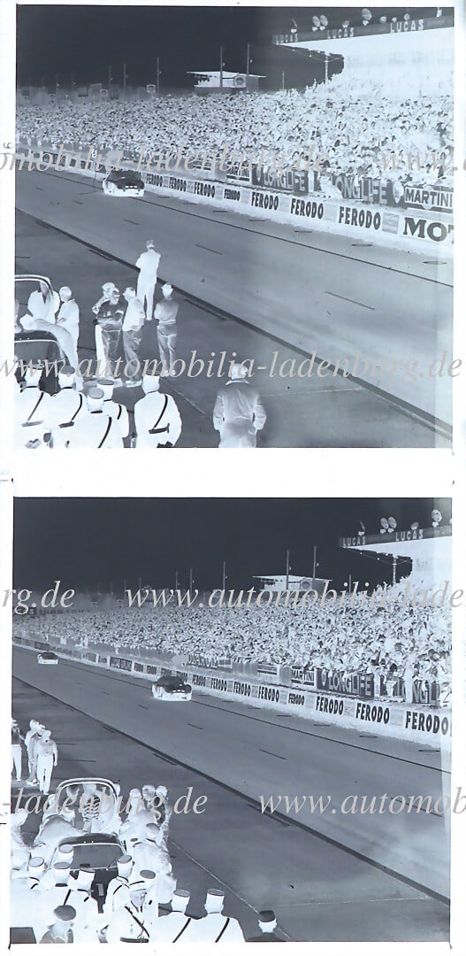 FERRARI Le Mans 1963, two original b/w negatives (6x6cm), Bianchi / Beurlys on Ferrari 250 GTO: FERRARI Le Mans 1963, two original b/w negatives (6x6cm), Bianchi / Beurlys on Ferrari 250 GTO (#5575GT) and Hugus / Reed on Ferrari 330 LMB (#4725SA), professional photos (incl. copyright) German Des