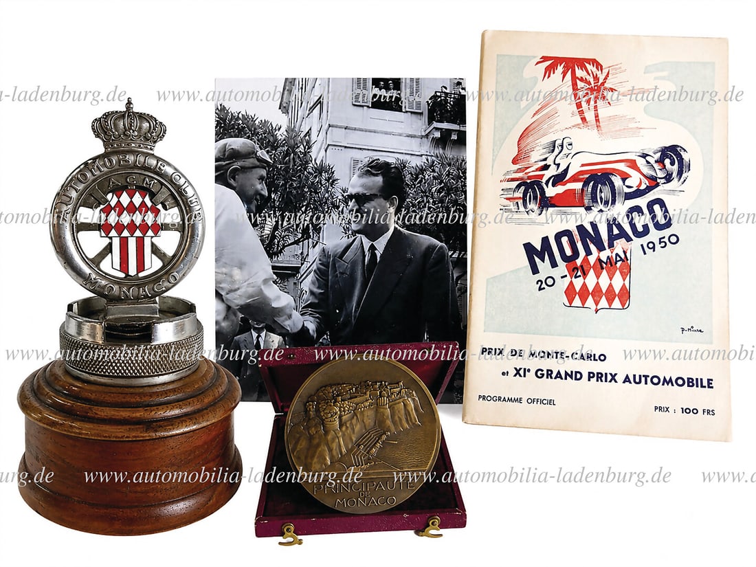 MONACO GRAND PRIX 1950 Collection from the estate of Philippe Etancelin, program booklet Grand Prix (1 of 5)