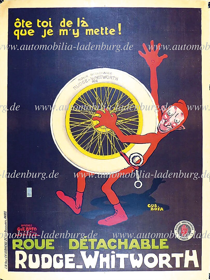 RUDGE WITHWORTH c. 1930, advertising poster for the British manufacturer Rudge Withworth, design Gus (1 of 1)