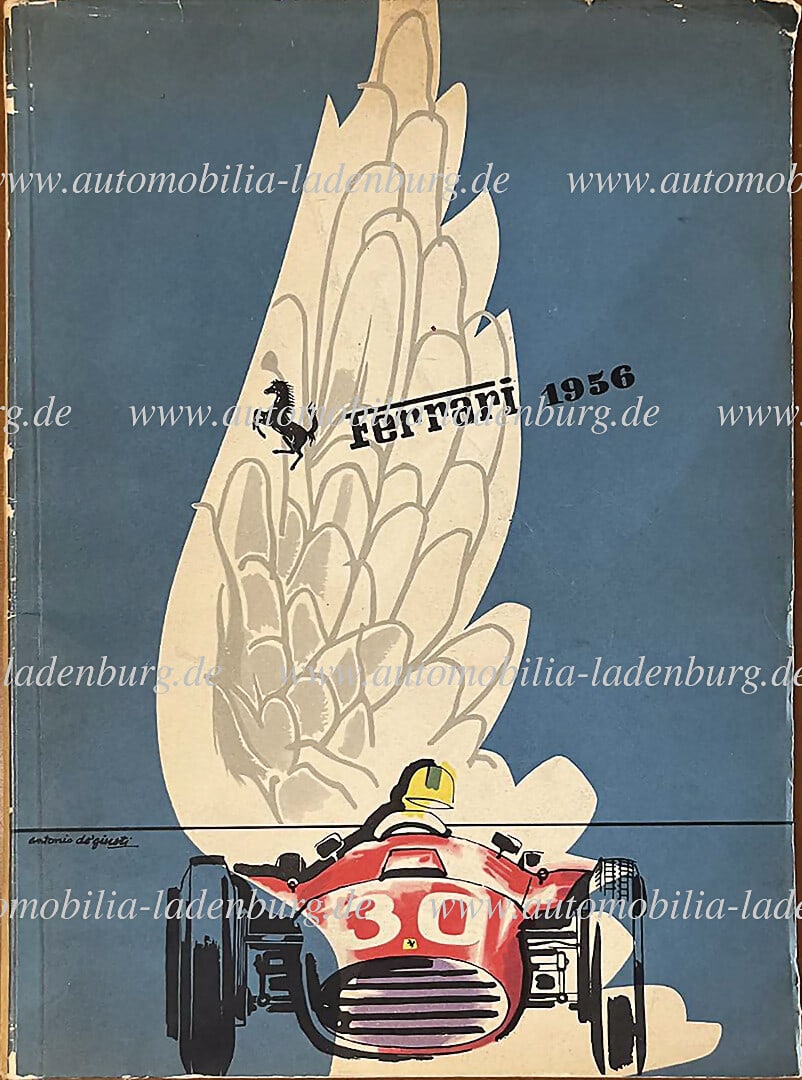 FERRARI 1956 Ferrari Jahrbuch/Annuario, minor signs of wear on the cover, otherwise good condition (1 of 6)
