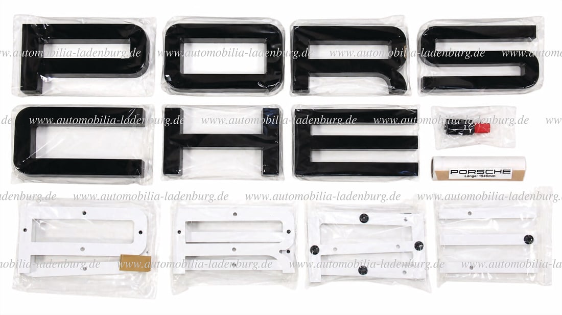 PORSCHE ca. 1995, neon sign, lettering Porsche 11x150cm, good condition German Description (1 of 1)