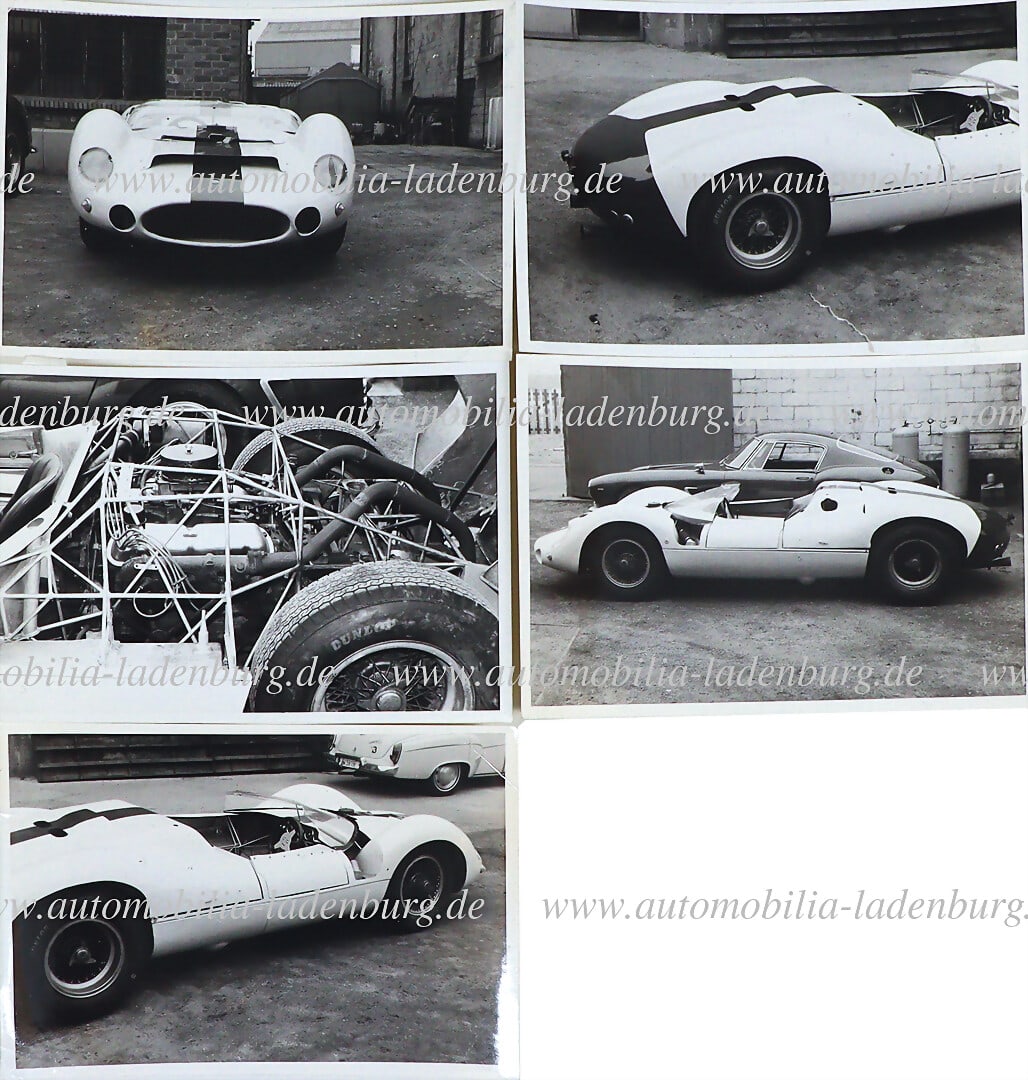 MASERATI Collection of 5 original b/w photos Maserati Tipo 61, each 9x12,5cm from the archive of Rob (1 of 2)