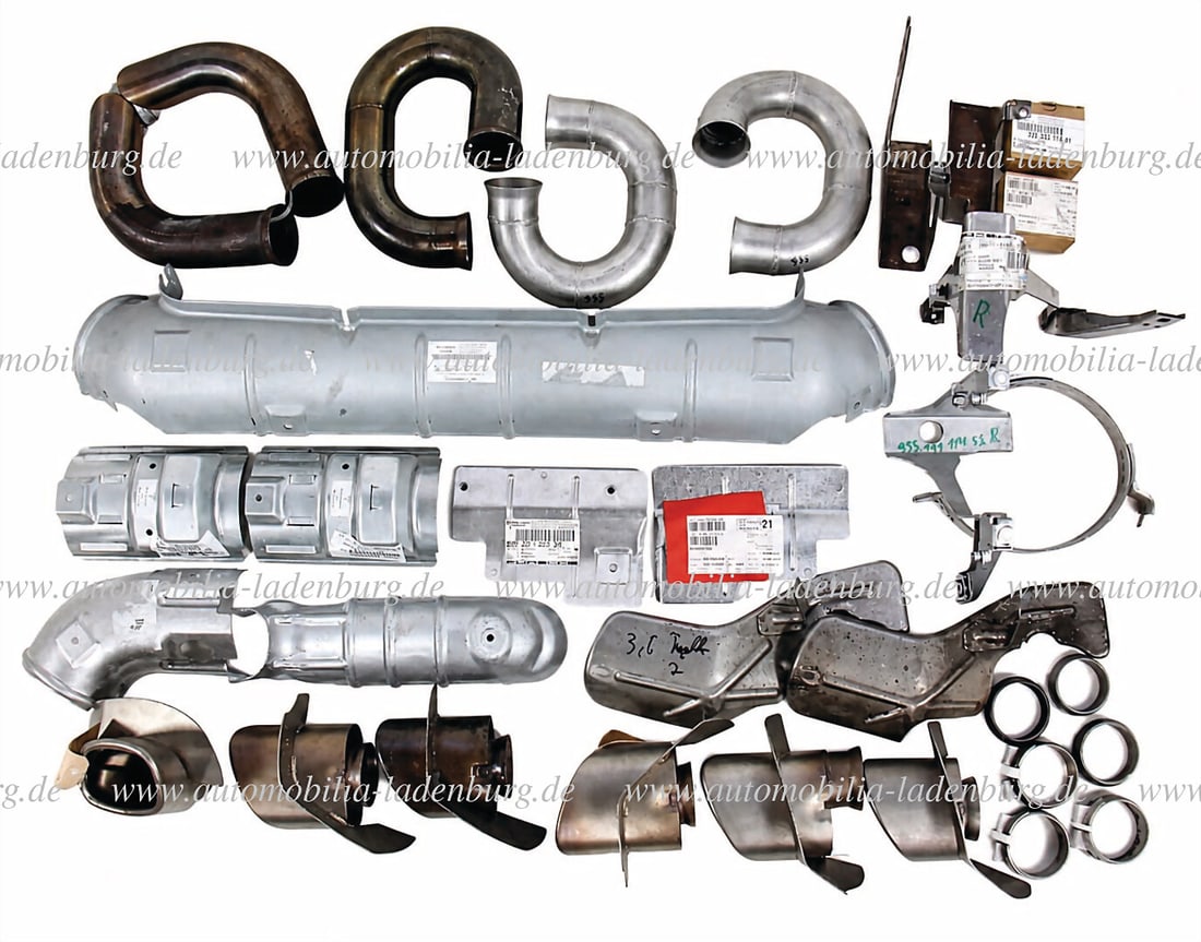 PORSCHE Lot of spare parts for Porsche 911 (993) Turbo, including e.g. 2 pairs of "Gillet" exhaust (1 of 1)