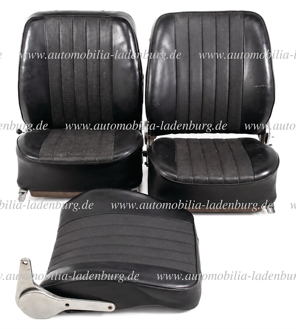 PORSCHE approx. 1967, driver and passenger seat for Porsche 911 F model, plus additional backrest (1 of 1)