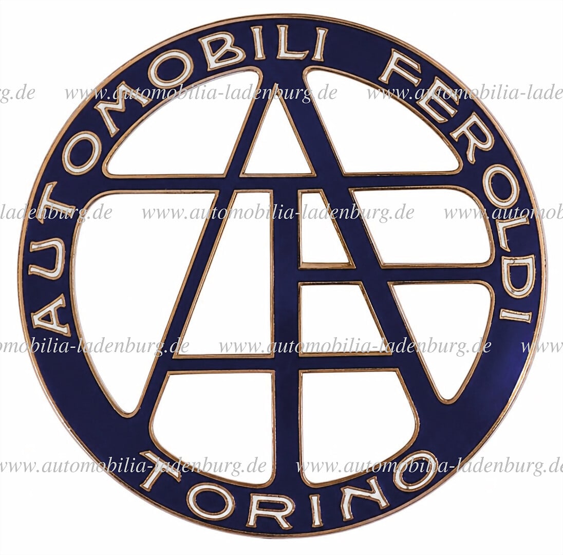 AUTOMOBILI FEROLDI TORINO 1912, original enameled radiator emblem "Automobili Feroldi Torino", (1 of 1)