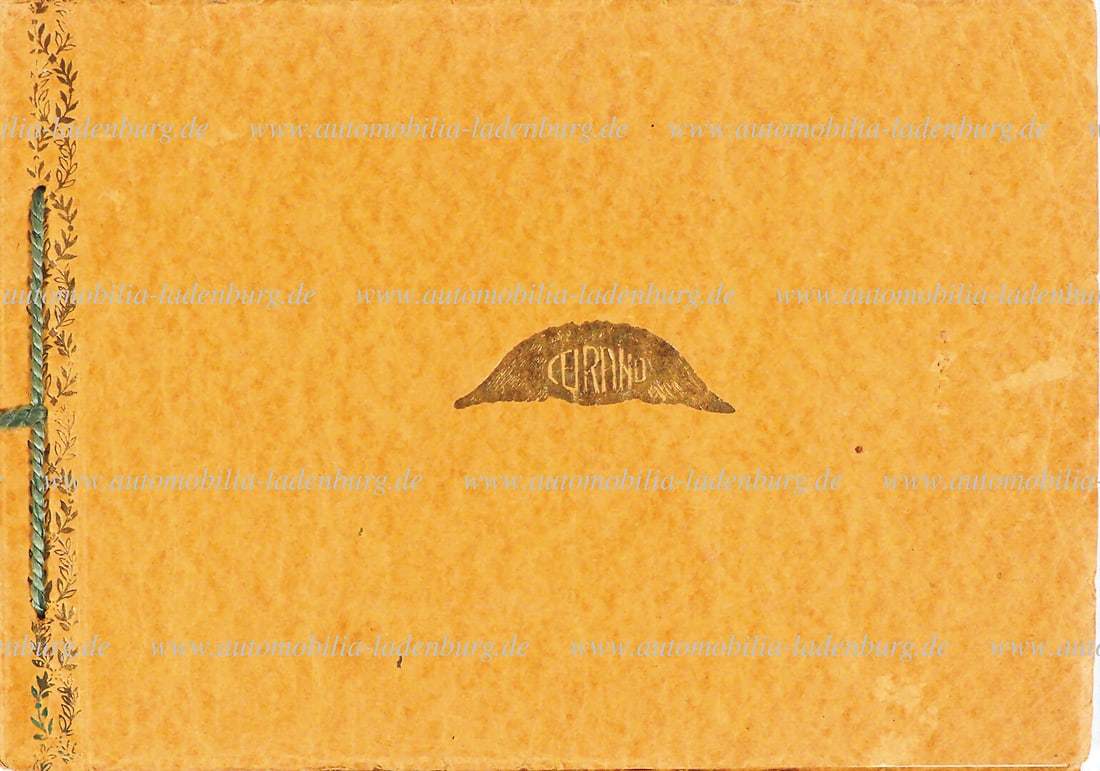 CEIRANO Early 20s, sales catalog model program, cord bound, Tipo S and N 150, ital. Text, good (1 of 1)