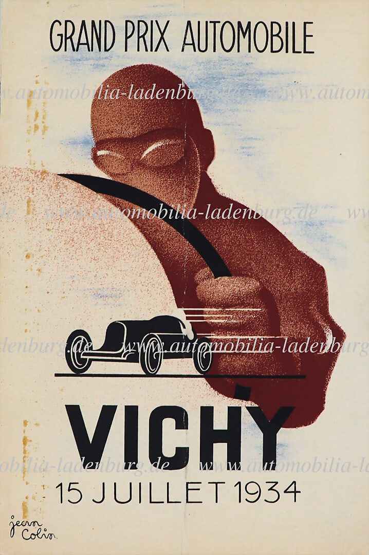GRAND PRIX AUTOMOBILE VICHY July 15, 1934, race program incl. starter list, "Grand Prix Vichy", the (1 of 1)