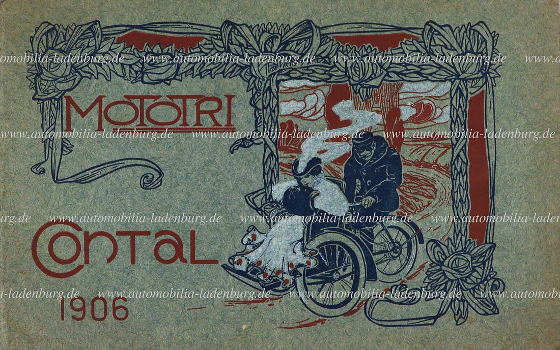 MOTOTRI CONTAL 1906, sales catalog "Mototri Contal Tricar", 28 pages, French text, good condition.: MOTOTRI CONTAL 1906, sales catalog "Mototri Contal Tricar", 28 pages, French text, good condition. text, good condition German Description MOTOTRI CONTAL 1906, Verkaufskatalog "Mototri Contal Tricar",