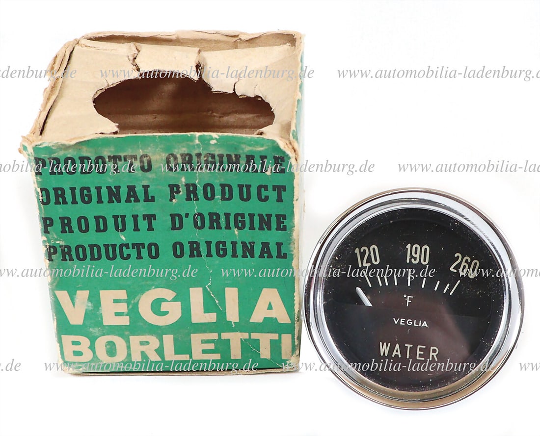 FERRARI Water temperature gauge for Ferrari 330 America, manufacturer Veglia, stamped "TE 2054", (1 of 1)