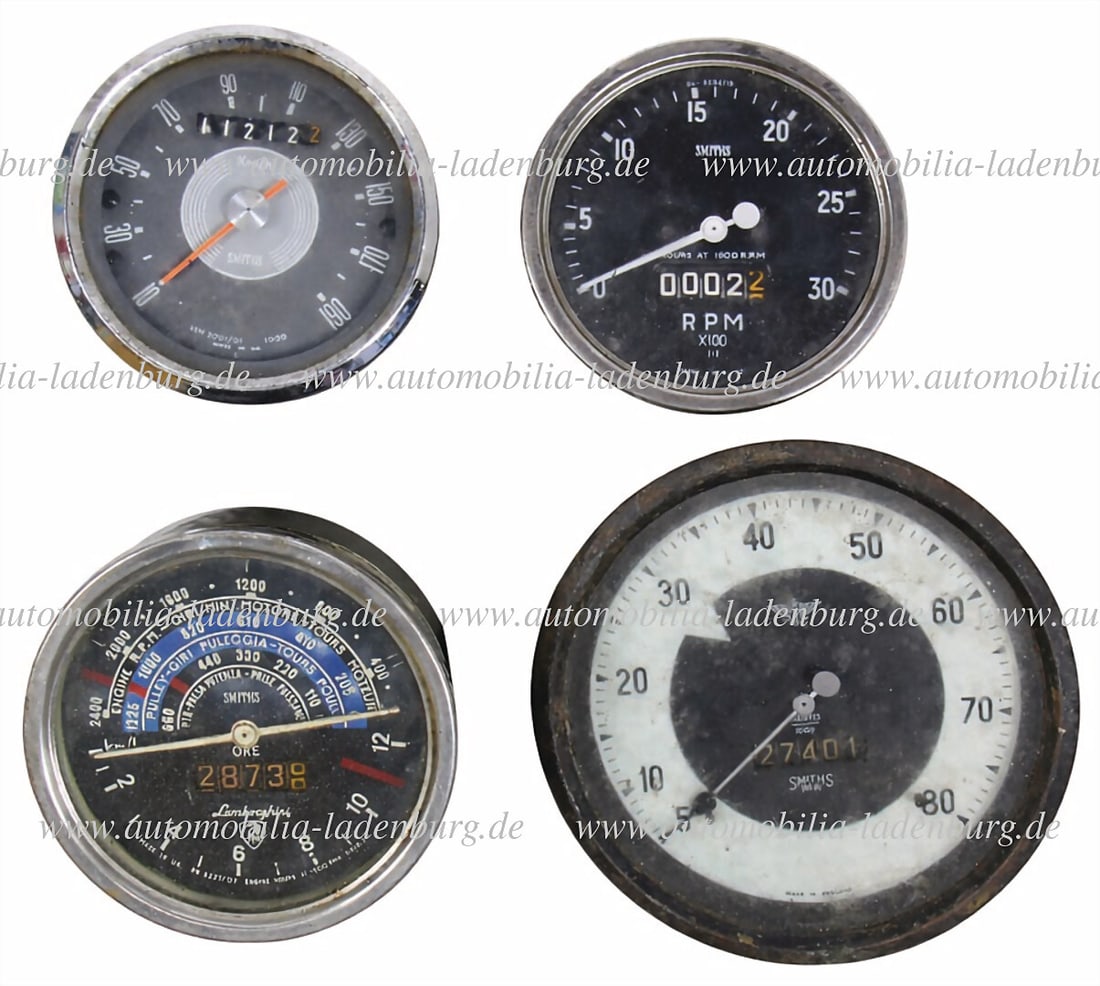 SMITHS mixed lot of 4 pcs. instruments, among them Smiths Lamborghini instrument cluster for (1 of 2)