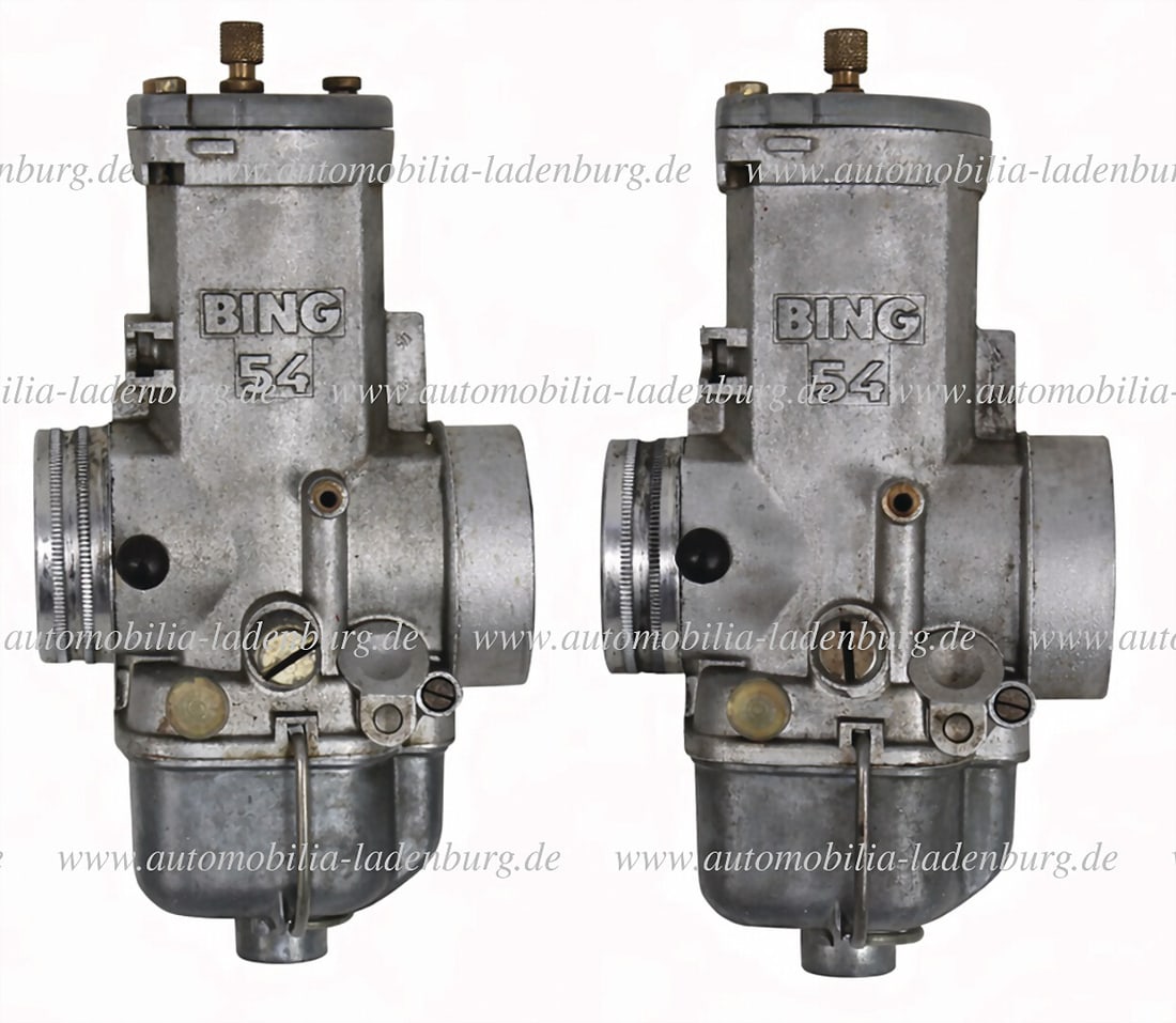 BING mixed lot 2 pcs. Bing 54 carburetors for motorcycles, both "54/32/16 47", used good optical (1 of 2)