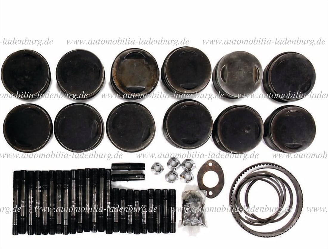 FERRARI Lot of 12 original "Pistone Borgo" pistons for Ferrari 250TR, incl. piston rings, stud (1 of 1)