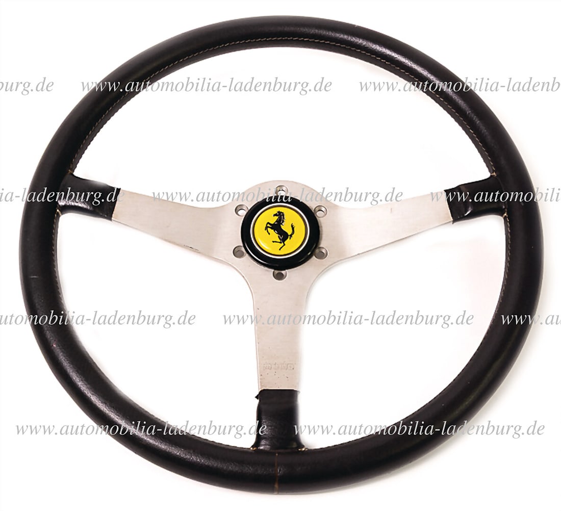 FERRARI Momo steering wheel for Ferrari 308 (10-79), with Ferrari horn button, good used condition (1 of 5)