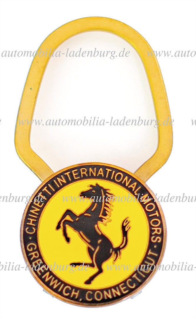 FERRARI 60s, key fob "Chinetti International Motors - Greenwich Connecticut", rare German (1 of 1)