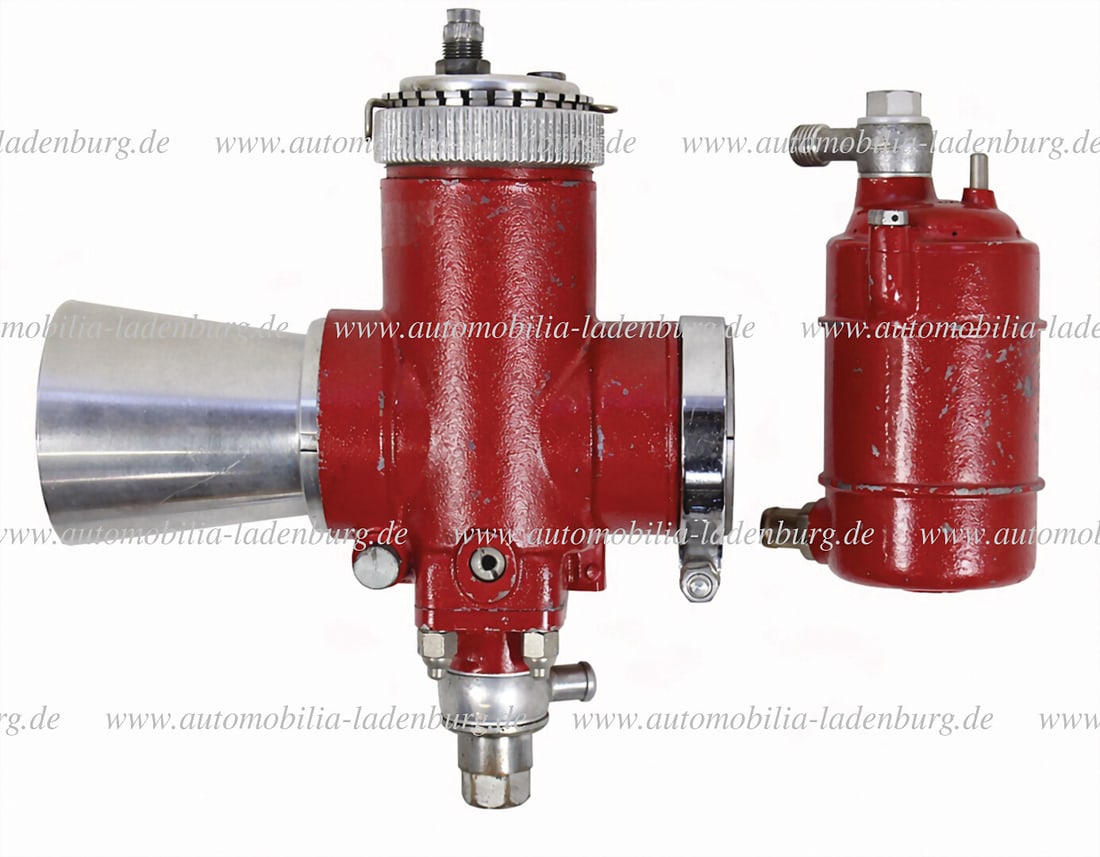 DELLORTO 45mm. Dell`Orto racing carburetor "SSI. 45 B", with intake funnel, good condition German (1 of 3)