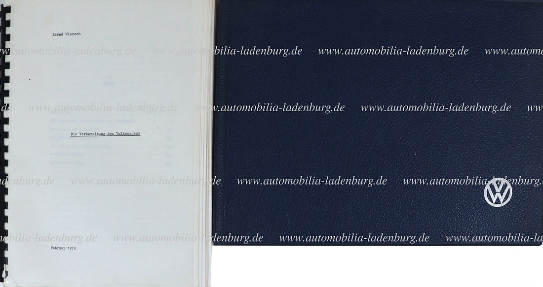 VOLKSWAGEN Mixed lot of 2 pieces, including photo album "Der Eintauschwagen Arbeitsbesprechung der (1 of 1)