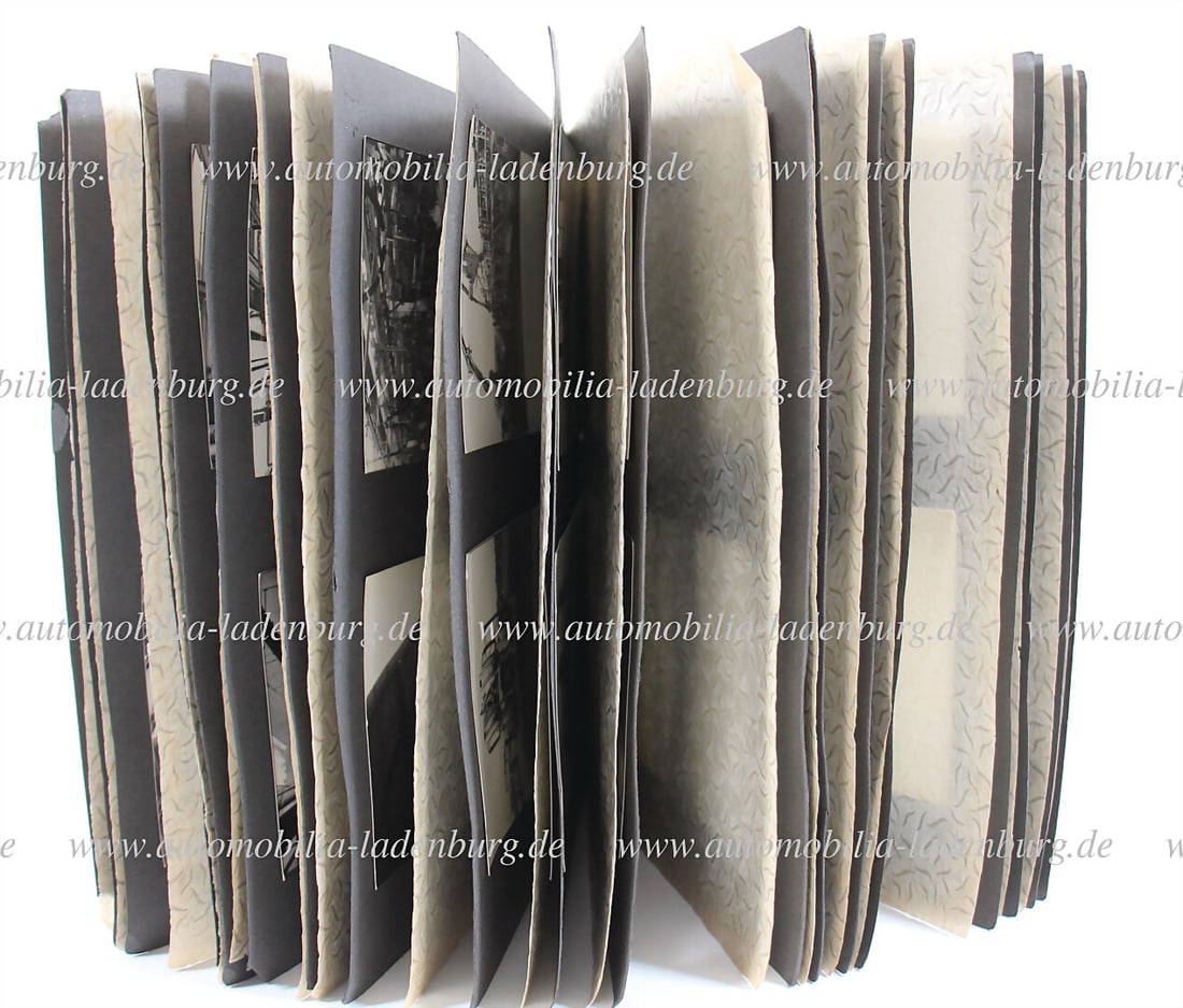 CAROZZERIA BERTONE Photo album with a total of 68 original b/w photos of Bertone, including (1 of 3)