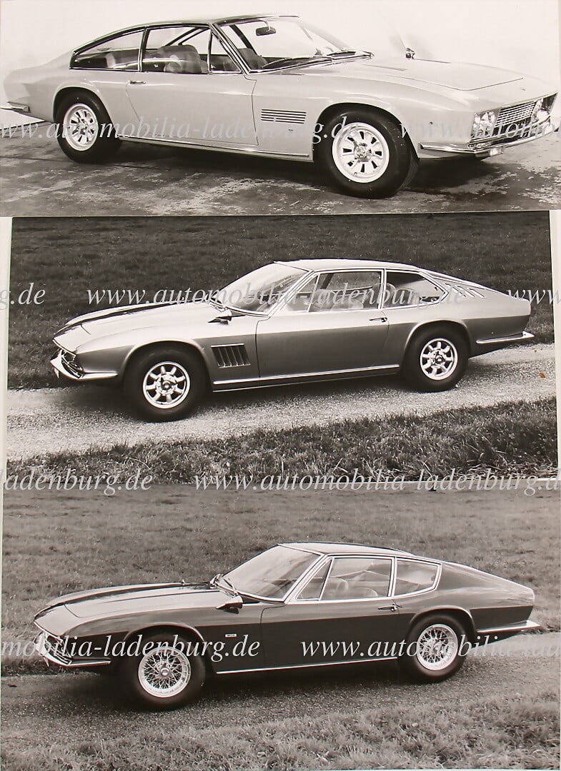 MONTEVERDI Mixed lot of 3 original b/w photos / factory photo including Monteverdi 375, 2x stamped (1 of 2)