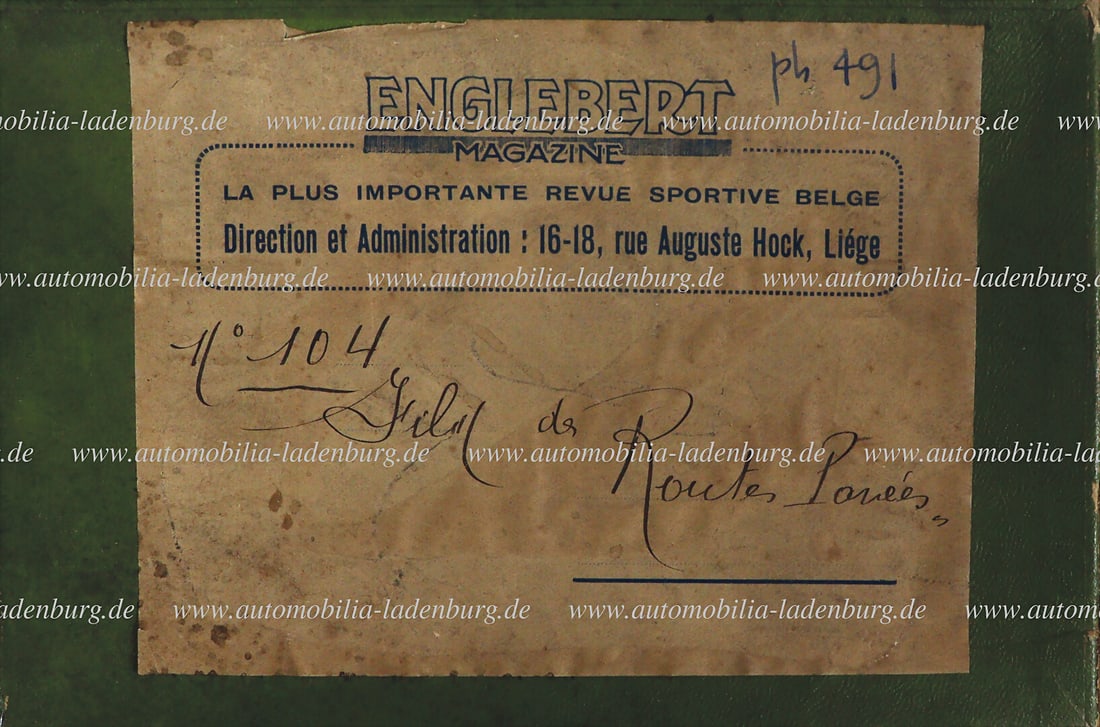 ROUTES PAVEÃ‰S 1931, original 35mm Englebert racing commercial, winner was Goffredo: ROUTES PAVEÃ‰S 1931, original 35mm Englebert racing commercial, winner was Goffredo Zehender on Alfa Romeo 6C 1750 ahead of Roca on Bugatti...very rare German Description ROUTES PAVEÃ&