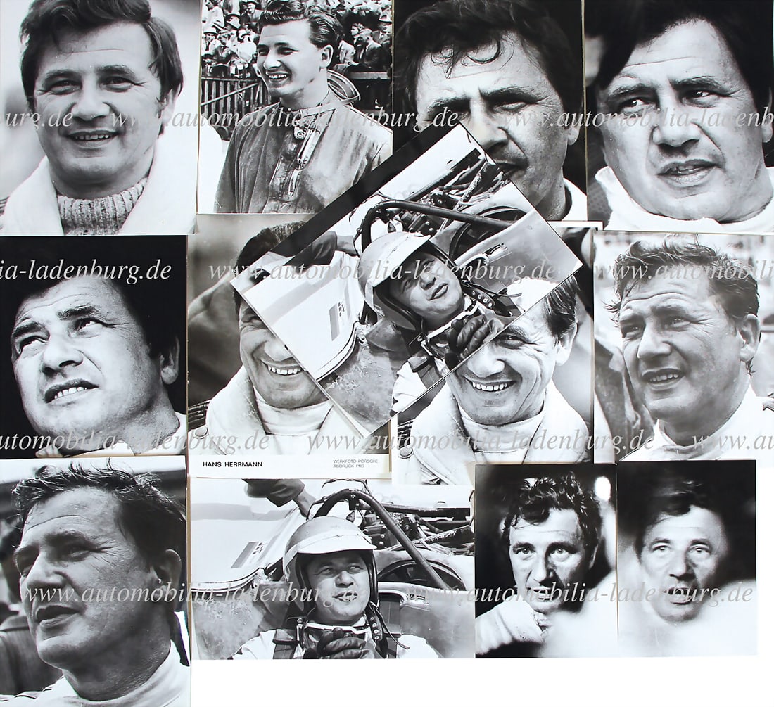 HANS HERRMANN Collection of 29 portrait photos of Hans Herrmann, various formats German (1 of 1)