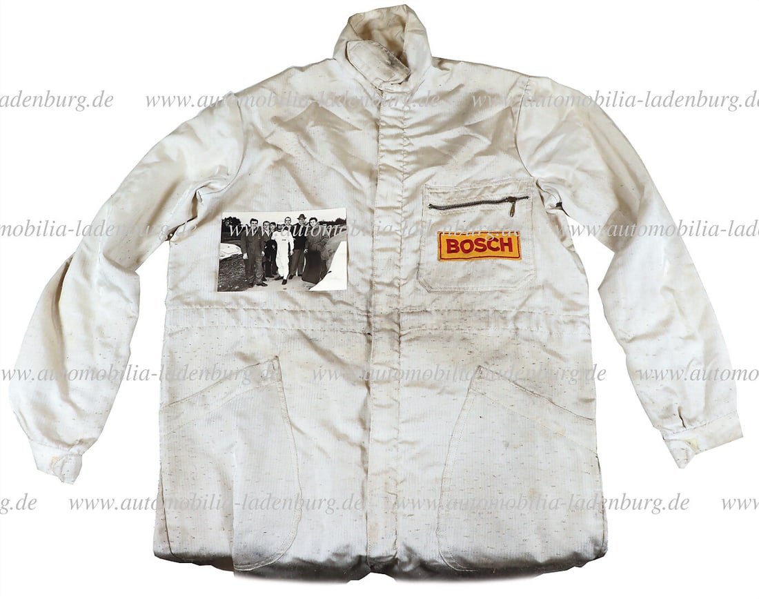 HANS HERRMANN Fireproof driver suit "Bosch" by Hans Herrmann, the overall was worn among other (1 of 1)