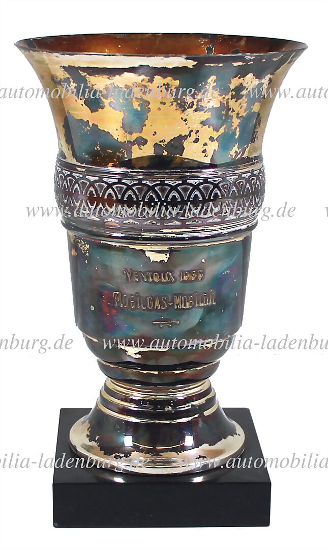 HANS HERRMANN 29.06.1958, winner's trophy "Ventoux 1958 Mobilgas-Mobiloil", height 28cm, Hans (1 of 1)