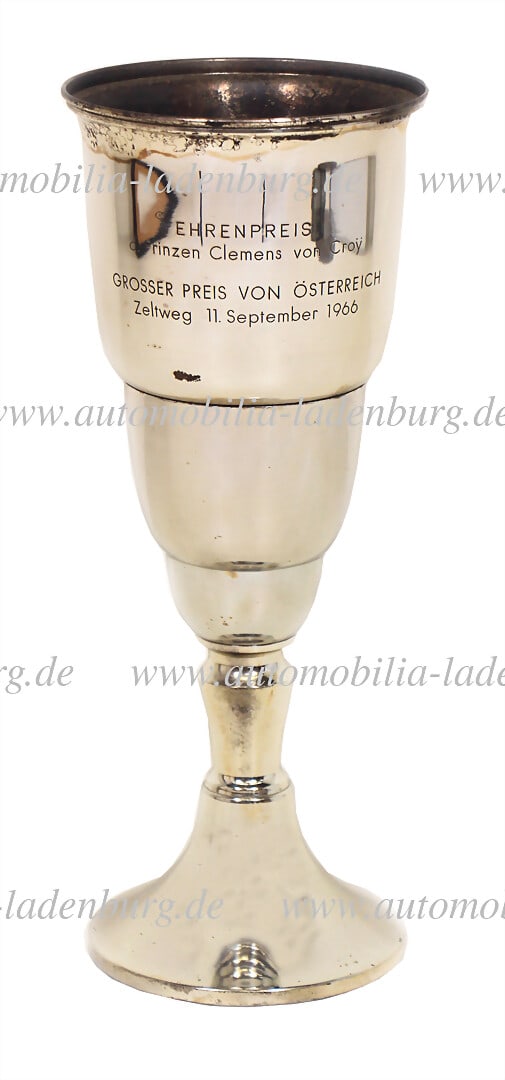HANS HERRMANN 11.09.1966, winner's trophy "Ehrenpreis d. Prince Clemens von Croy Grand Prix of (1 of 1)