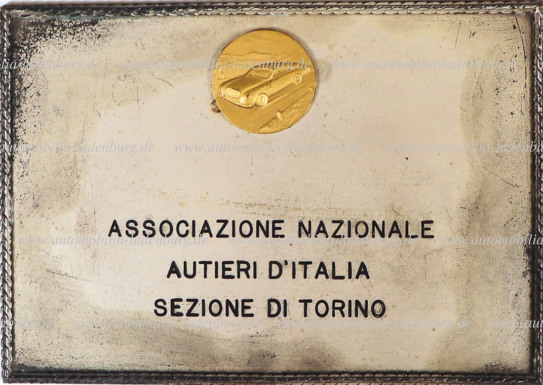 HANS HERRMANN 1960s, plaque with engraving and attached plaque (probably honorary award) (1 of 1)